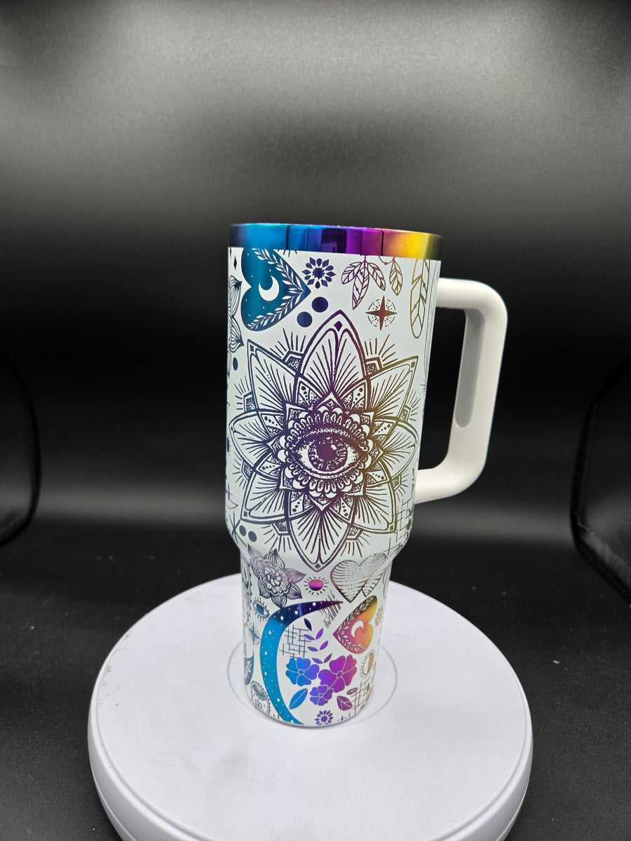 その他ブランド / RAINBOW/30-40s/ジョッパーズ/ボトム/--/コーデュロイ/NVY 40oz rainbow powder coated stainless steel tumbler with handle and