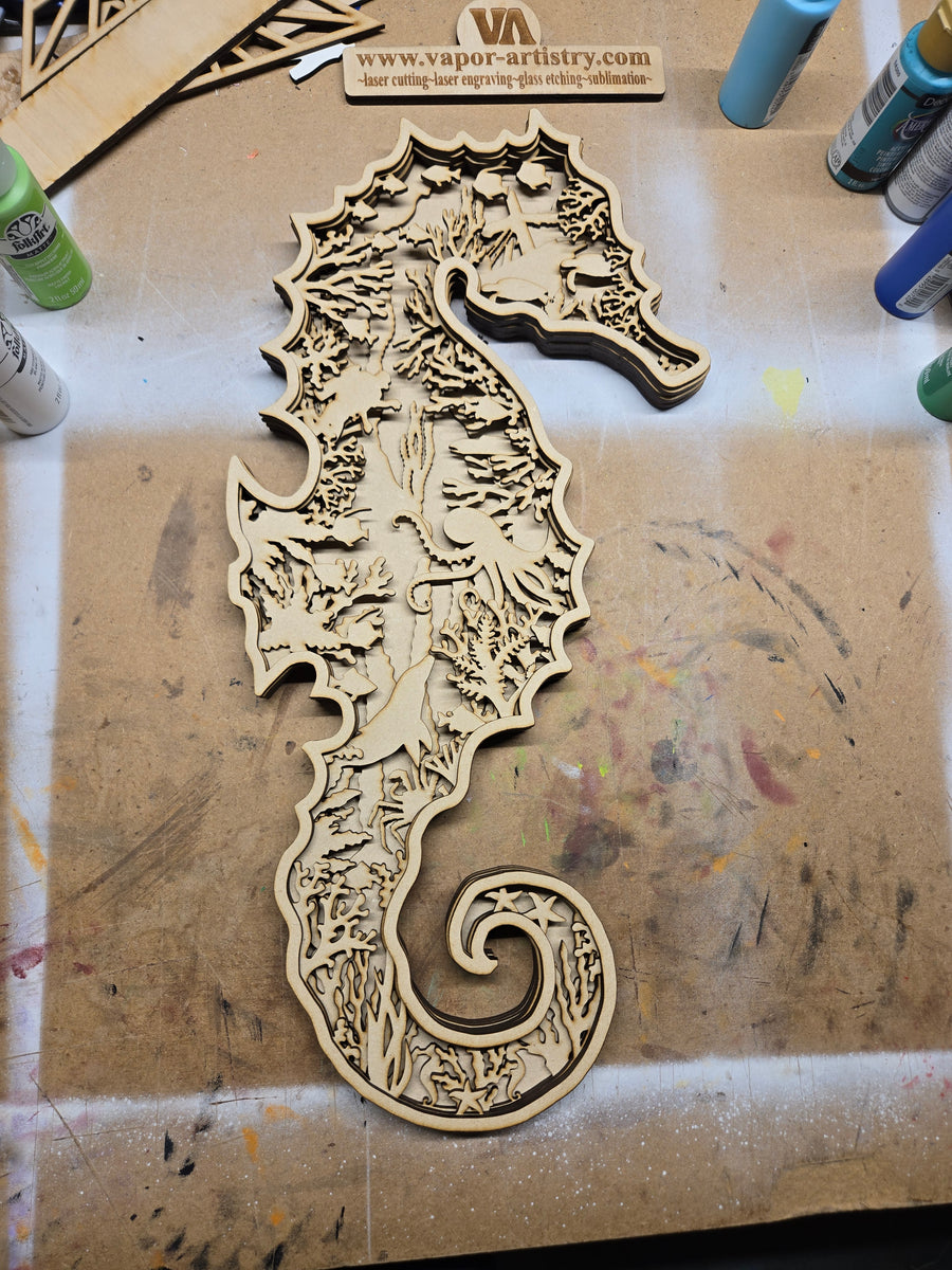 Multi layer seahorse – Vapor Artistry