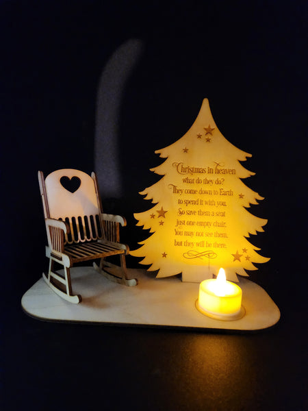 Christmas rocking chair memorial