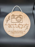 Photographer sign