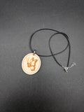 Semi colon butterfly necklace