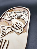 Oval Fish Plaque/Ornament