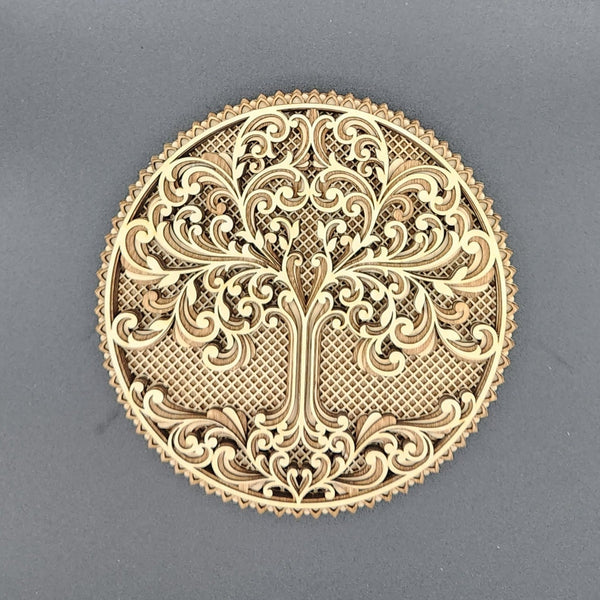 Multi layer tree of life wall hanging