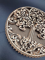 Multi layer tree of life wall hanging