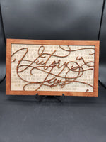 Victory In Jesus plaque