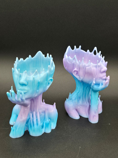 Melting girl planter