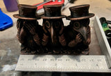 3D printed See, Hear, Speak No Evil Plague Doctor Decor
