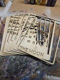 Multi layer The Moon tarot