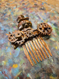 3d printed steampunk hair combs