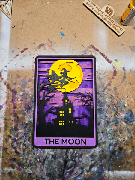 Multi layer The Moon tarot