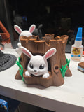 Bunny stump dish