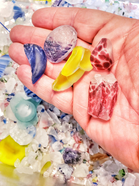 Tumbled glass for crafting