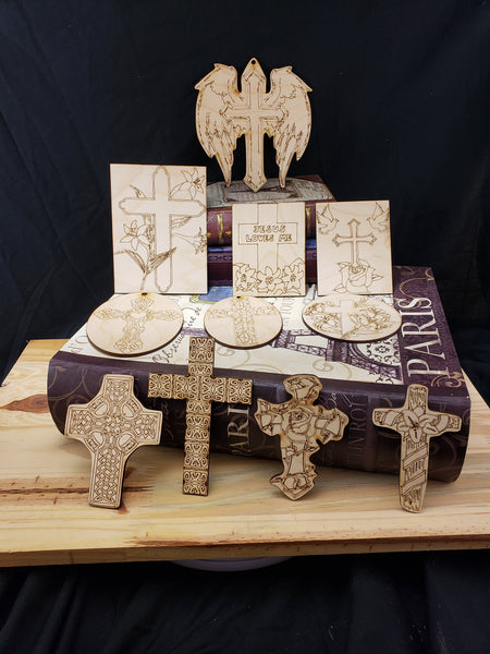 Religious coloring cut outs.