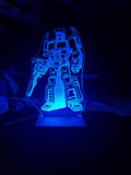 Optimus Prime edge lit light