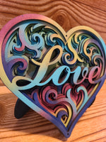 Love heart multi layer