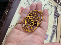 Lotus flower earrings