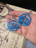 Lotus flower earrings