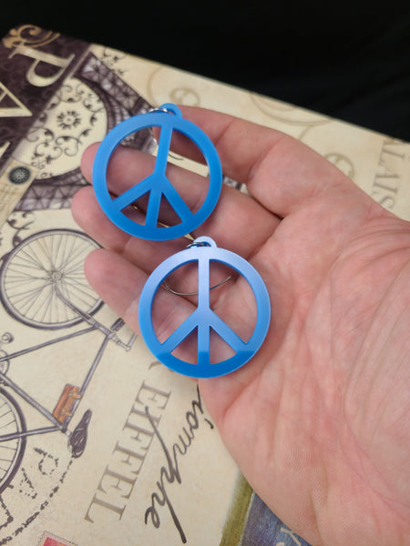 Peace sign earrings