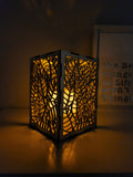 Leaf motif candle box