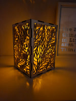 Leaf motif candle box