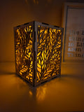 Leaf motif candle box
