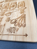 Kitchen conversions engraved cutting board