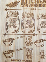 Kitchen conversions engraved cutting board