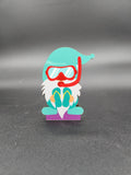 Set of 6 summer themed gnomes