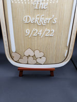 Wedding guest book alternative