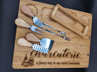 Engraved charcuterie board