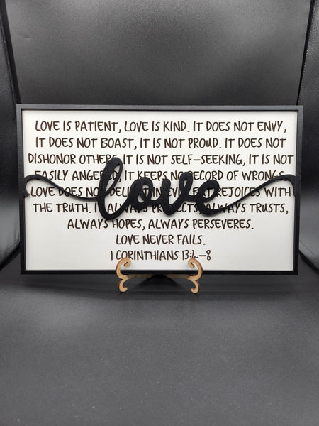Love is patient plaque