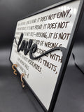 Love is patient plaque