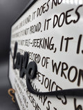 Love is patient plaque