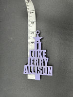 Christmas tree shaped name ornament