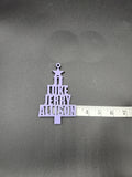 Christmas tree shaped name ornament