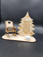 Christmas rocking chair memorial