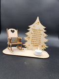 Christmas rocking chair memorial