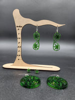 Green earrings