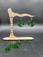 Green earrings
