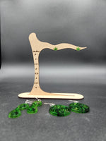 Green earrings