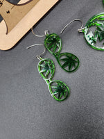 Green earrings