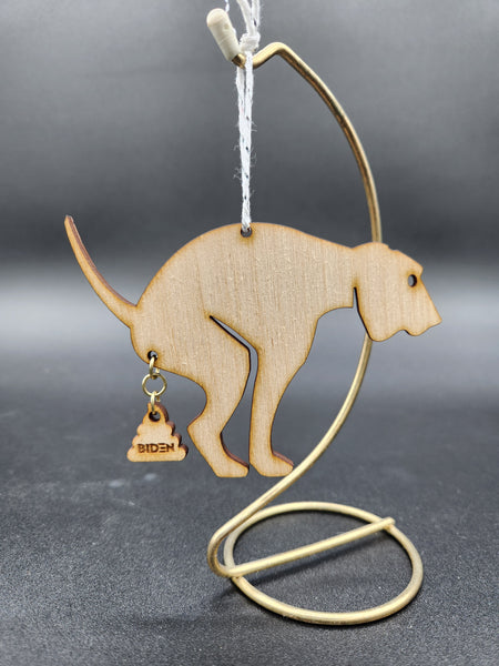 Humorous dog ornament