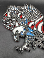 Multilayer eagle with flag