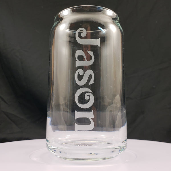 Customized beer can shaped glass