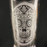Set of 4 Sugar Skull Glasses