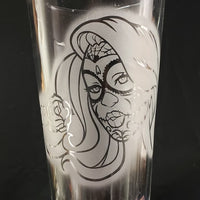 Set of 4 Sugar Skull Glasses
