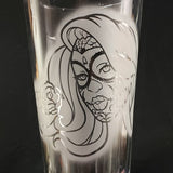 Set of 4 Sugar Skull Glasses