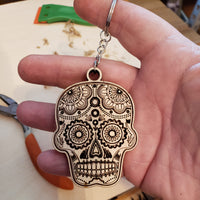 Sugar skull keychain