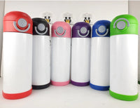 Kids flip top bottle with straw