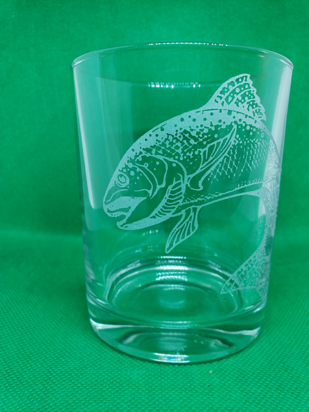 Rainbow trout glass
